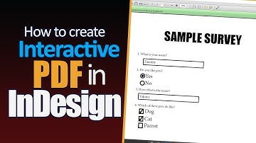 How to create interactive PDF  | Adobe InDesign