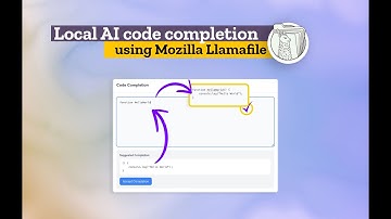 Local AI code completion using @Mozilla 