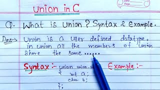 Union in c programming | union and stricture in c | union program in c language | Learn Coding