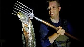 Spearfishing BIG Snakehead & Forging Fishing Spear   Catch Clean & Cook Snakehead