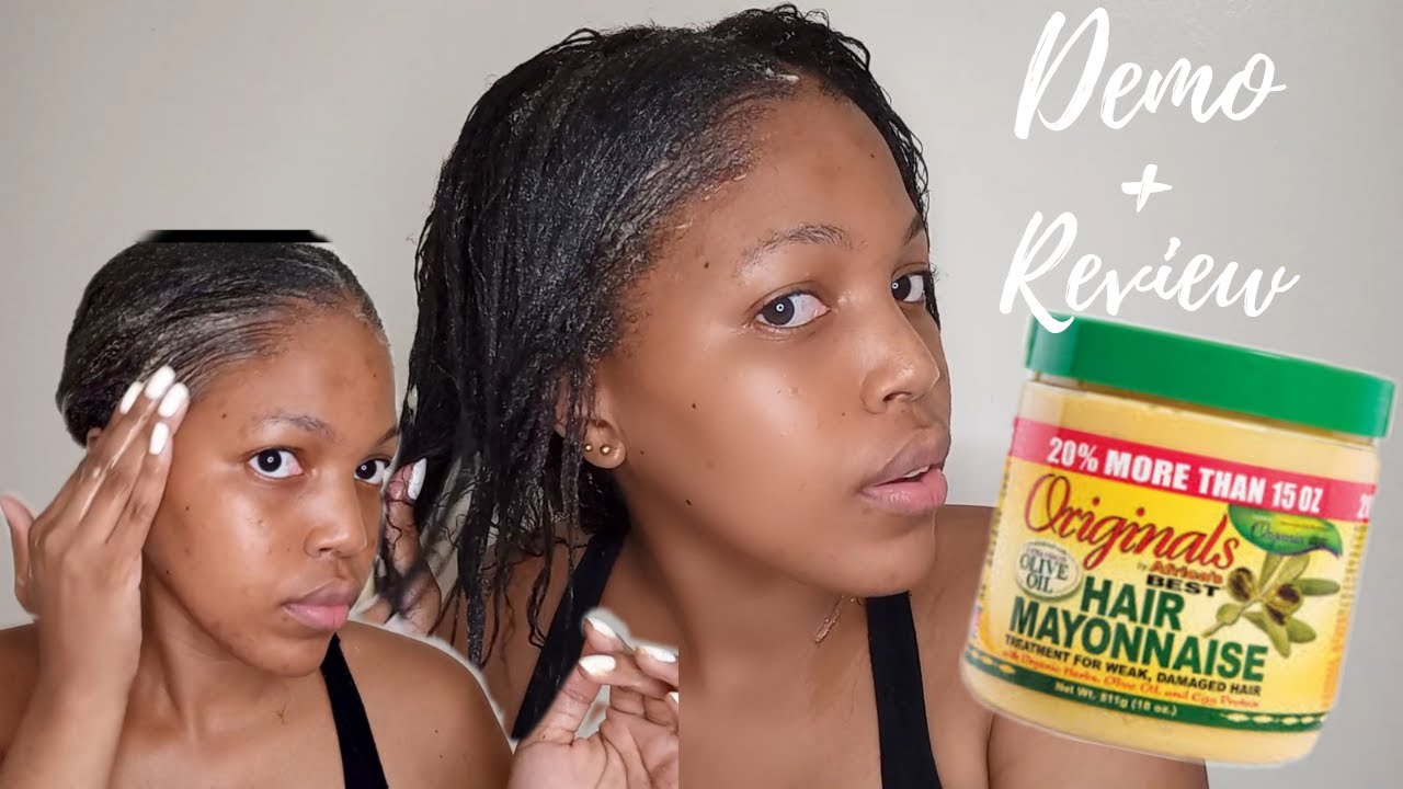 HAIR MAYONNAISE ON RELAXED HAIR FOR WEAK DAMAGED HAIR SOUTH AFRICAN