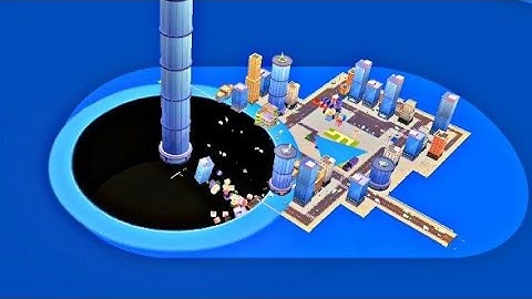 Hole.io-Big Hole City #1 #gameplay #walkthrough #android #ios 
