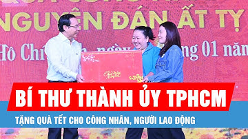 Bí thư Thành ủy TPHCM tặng quà tết cho công nhân, người lao động