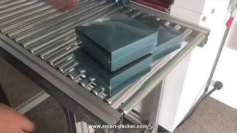 Cosmetic facial mask box carton L bar film wrapping heating sealing machine