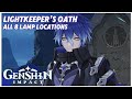 Flins Special World Quest - Lightkeeper's Oath All Lamp Locations (Genshin Impact Luna I)