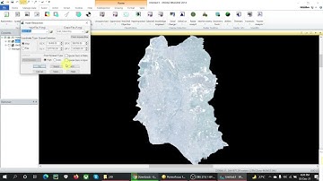 Raster data processing using ERDAS Imagine 2015.