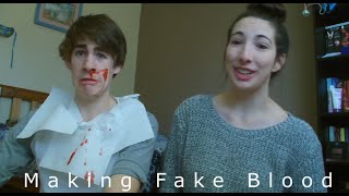 Making Fake Blood with Mason | Deanna Emilia
