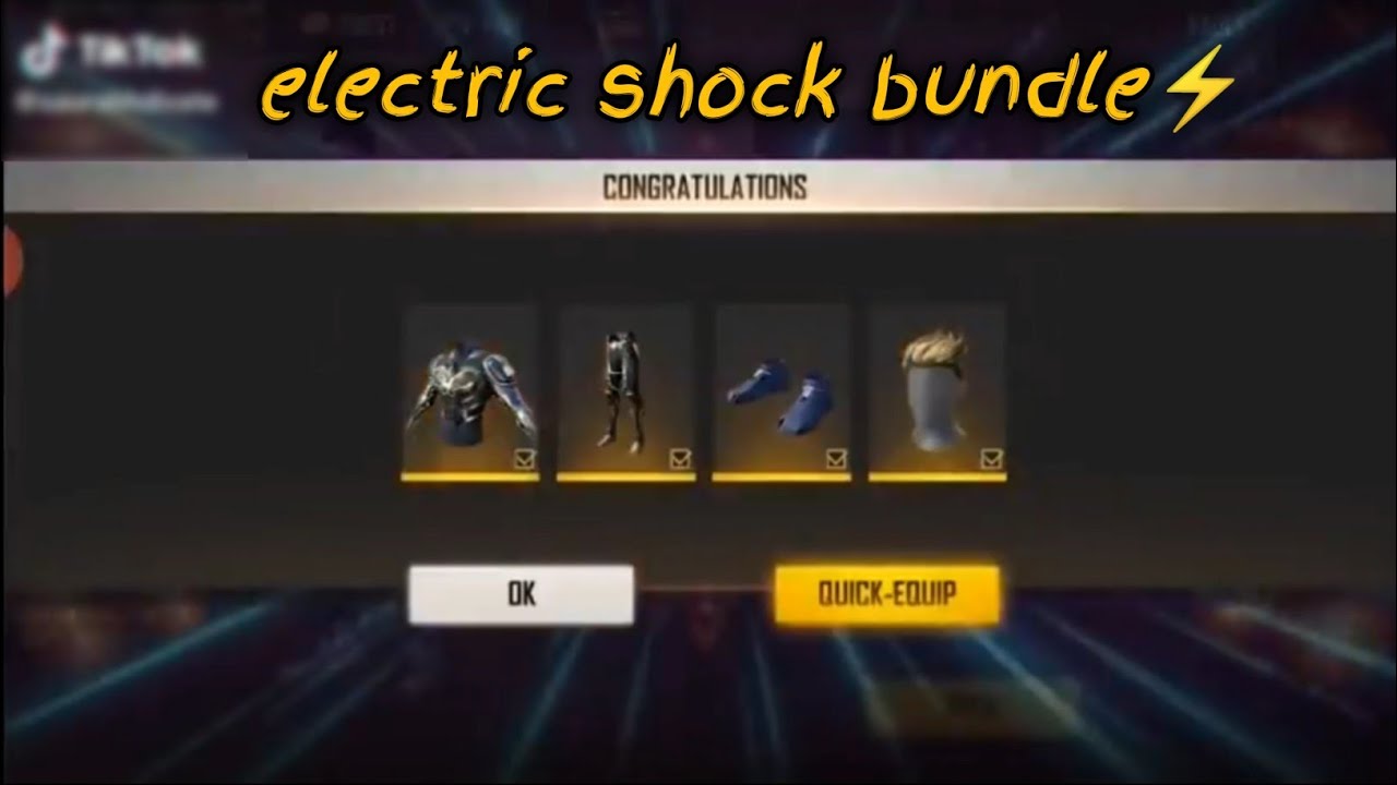 electric shock bundle free fire garena by arts gamer official YouTube