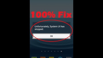 100% Fix "Unfortunately System UI has stopped" error press Home Button