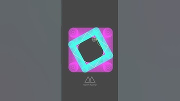 Rotating square spirograph art