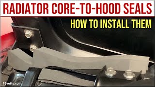 Radiator Core Support to Hood Seals C3 Corvette