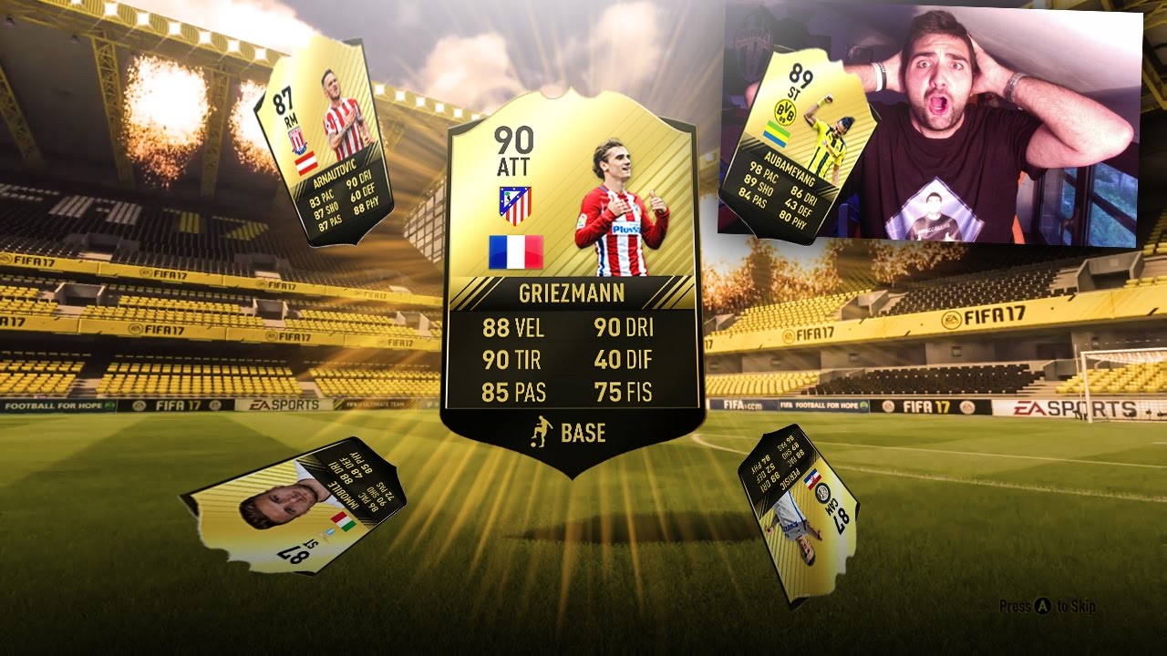 SUPER PACK OPENING FIFA 17 !!! ALLA RICERCA DI GRIEZMAN 90 - SUPER PACK OPENING FIFA 17 !!! ALLA RICERCA DI GRIEZMAN 90