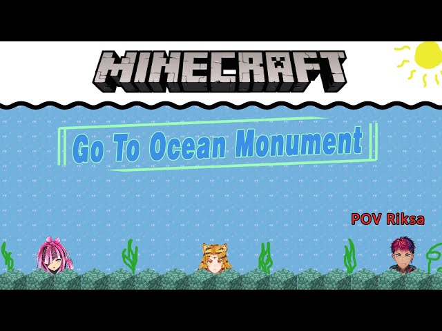 Minecraft - Meraiding Ocean Monument Dalam Laut Dalam Penuh Ikan Mistis Penembak Laserのサムネイル