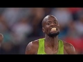 Nijel Amos' reaction to his Diamond League 800m Final in Zürich