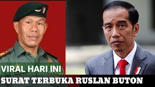 SURAT TERBUKA KAPTEN RUSLAN BUTON UNTUK PRESIDEN JOKO WIDODO