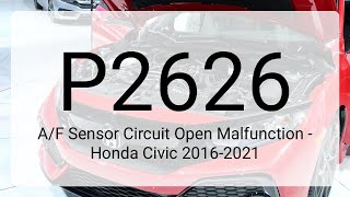 Celebrity DTC P2626: A/F Sensor Circuit Open Malfunction - Honda Civic 2016-2021 Net Worth