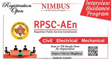 Interview Guidance Programme For RPSC Assistant Engineer | Online/Offline Interview For RPSC AEn
