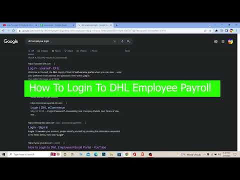 How To Login To DHL Employee Payroll (2022)
