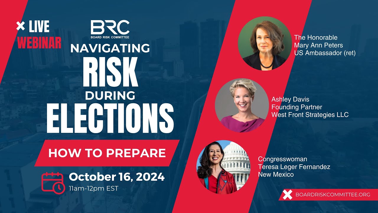 Board Risk Committee Panel with The Honorable Mary Ann Peters, US Ambassador (ret)