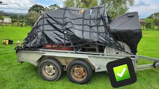 Moving house? Got a tricky load to transport? Secure loads using a Safeguard Cargo Net or Tarp!