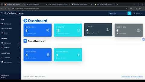 POS System in PHP MySQL - Overview of POS System in PHP MySQLi