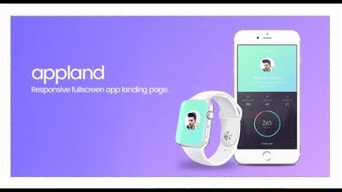 AppLand | Fullscreen App Landing Page | Themeforest Templates