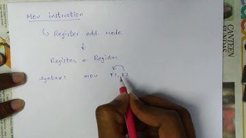 MOV instruction in Atmega8 Microcontroller