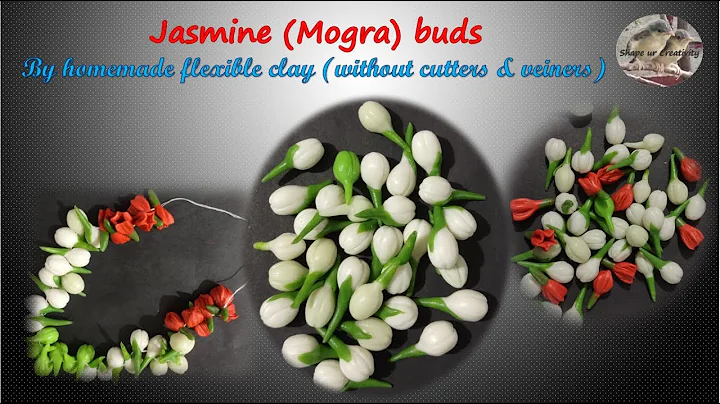 Tutorial: DIY Jasmine(mogra) buds in 3 ways from c...