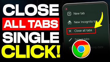 How To Close All Tabs on Android Phone | Chrome Browser
