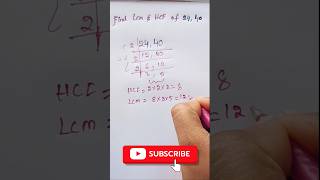 LCM and HCF tricks in seconds #shorts #maths #lcmaurhcf #youtubeshorts #trendingshorts #viral