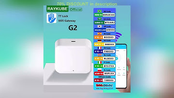 A must-have product! RAYKUBE G2 Gateway For TT Lock APP Bluetooth Smart Electronic Door Lock Wifi