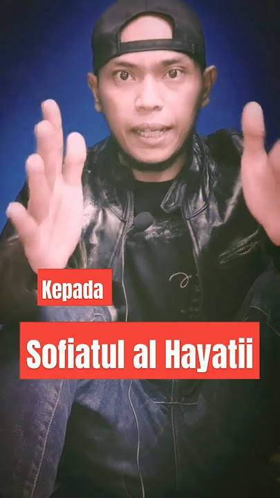 KEPADA PENDETA SOFIATUL‼️