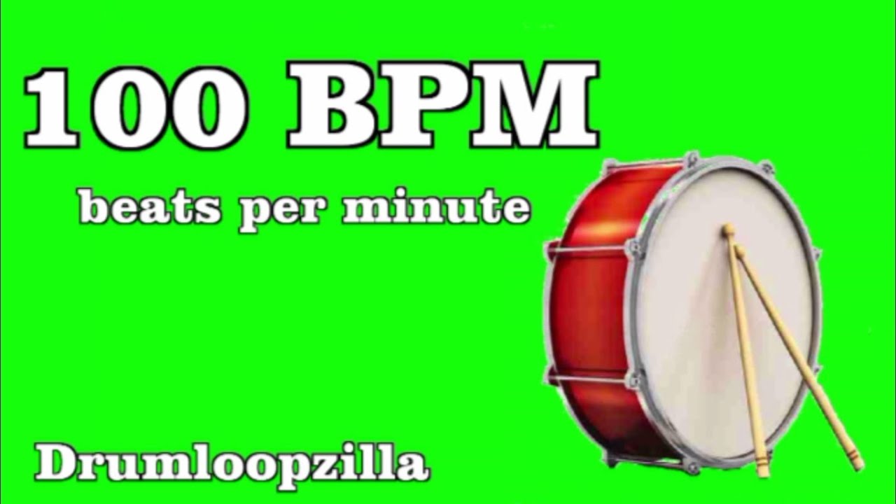 100 BPM Beats per minute Metronome Click Track YouTube