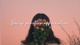 Daily Positive Affirmation ‘ pink aesthetic