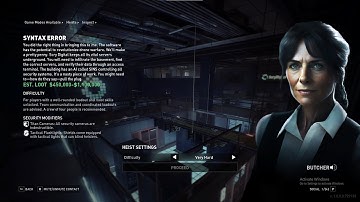 Syntax Error - Payday 3 (Very Hard - Solo Stealth)