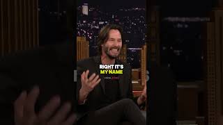 Keanu Reeves reveals his CRAZY first name 😲  #funny #interview