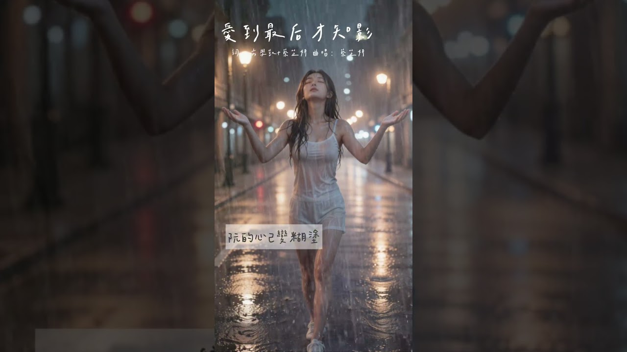 愛到最後才知影 - 蔡芷妍｜「原來深情是這款痛」最虐心台語情歌｜相思成傷系愛情神曲｜動態歌詞 #愛到最後才知影 #蔡芷妍 #台語歌 #虐心情歌 #相思路 #愛情心碎