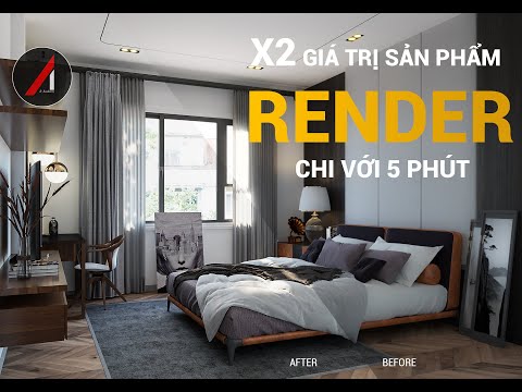 ✅ [ PHOTOSHOP ] 5 PHÚT HẬU KỲ PHOTOSHOP X2, X3 LẦN SẢN PHẨM RENDER