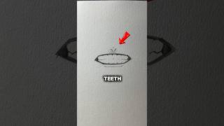 How to draw teeth ? Right way #art #drawing #anime #naruto #shorts