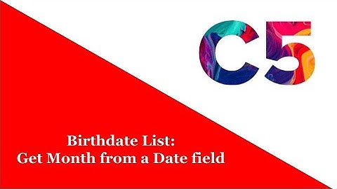 How to Get the Month from a Date field in Zoho Creator to build a Birthdate list | Creator database