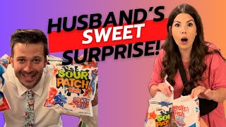 Husband surprises his wife with a SWEET surprise!