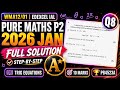 WMA12/01 | P2 Jan 2026 | Q8 Explained Step-by-Step | P84523A | Edexcel Pure Math | IAL Maths