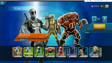 Marvel Puzzle Quest: Daken VS Team Wolverine & Deadpool & Juggernaut