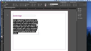 InDesign CC 2020 - Type Basics tool