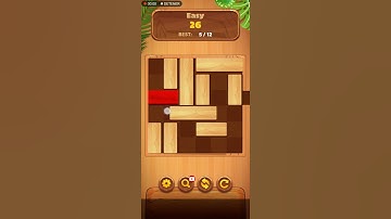 Unblock: Sliding Block Puzzle Easy Level 26 ⭐⭐⭐