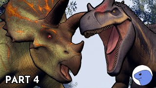 Triceratops Vs Allosaurus Animation Part 4