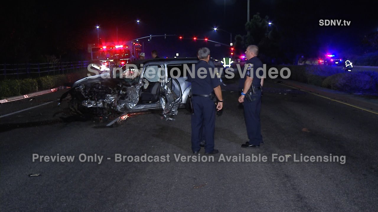 DRUNK DRIVER SLAMS INTO TREES, CHULA VISTA - YouTube