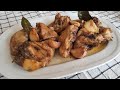 Pollo al ajillo, muy fácil de preparar y super rico.