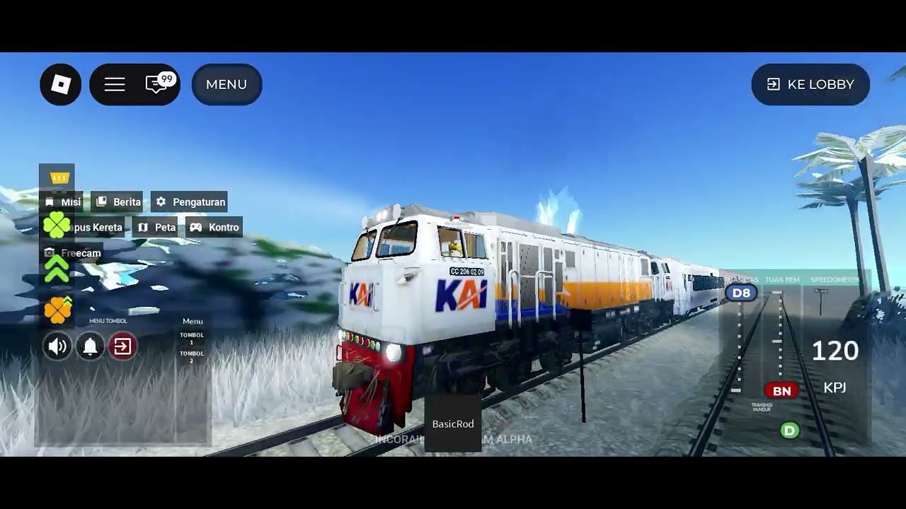 Main INCORAILS sapai stasiun melur 