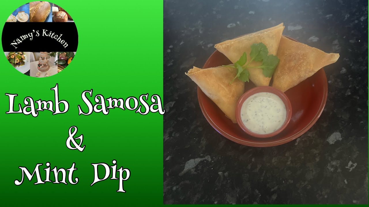 Lamb Samosa with Mint Dip